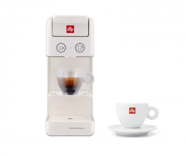 BUNDLE Cappuccino Cup: illy Y3.3 iperEspresso Machine White