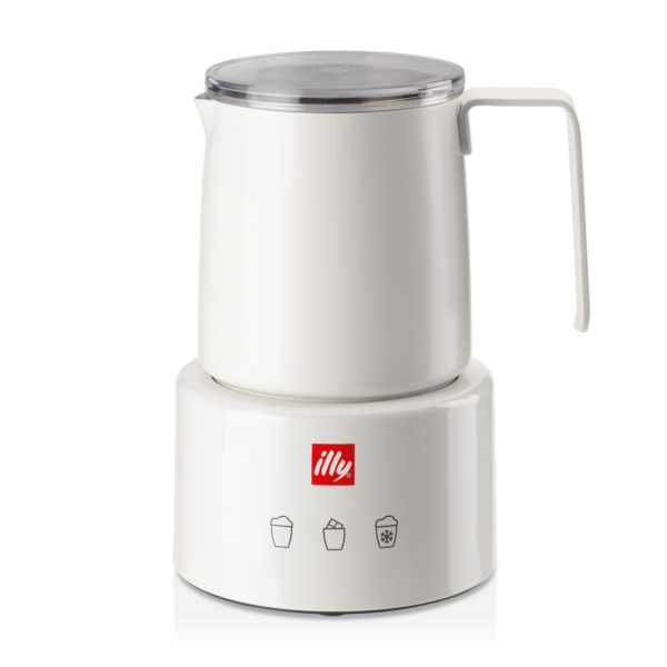 illy Malaysia Buy New Milk Frother - Froth Milk - Hot Cold and Hot Chocolate - coffee frother - front view with handle
