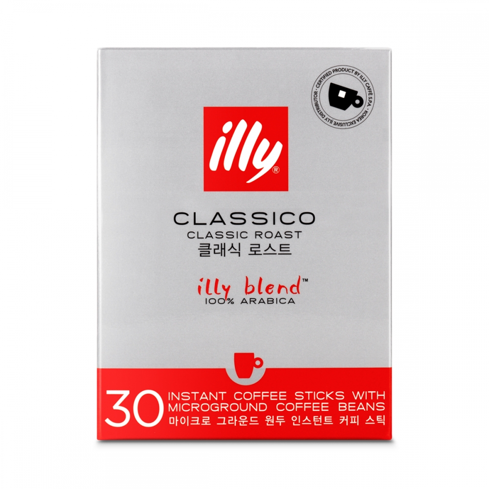 illy Medium Classico Instant Coffee Sticks Large Size illy Malaysia - 30 Sticks