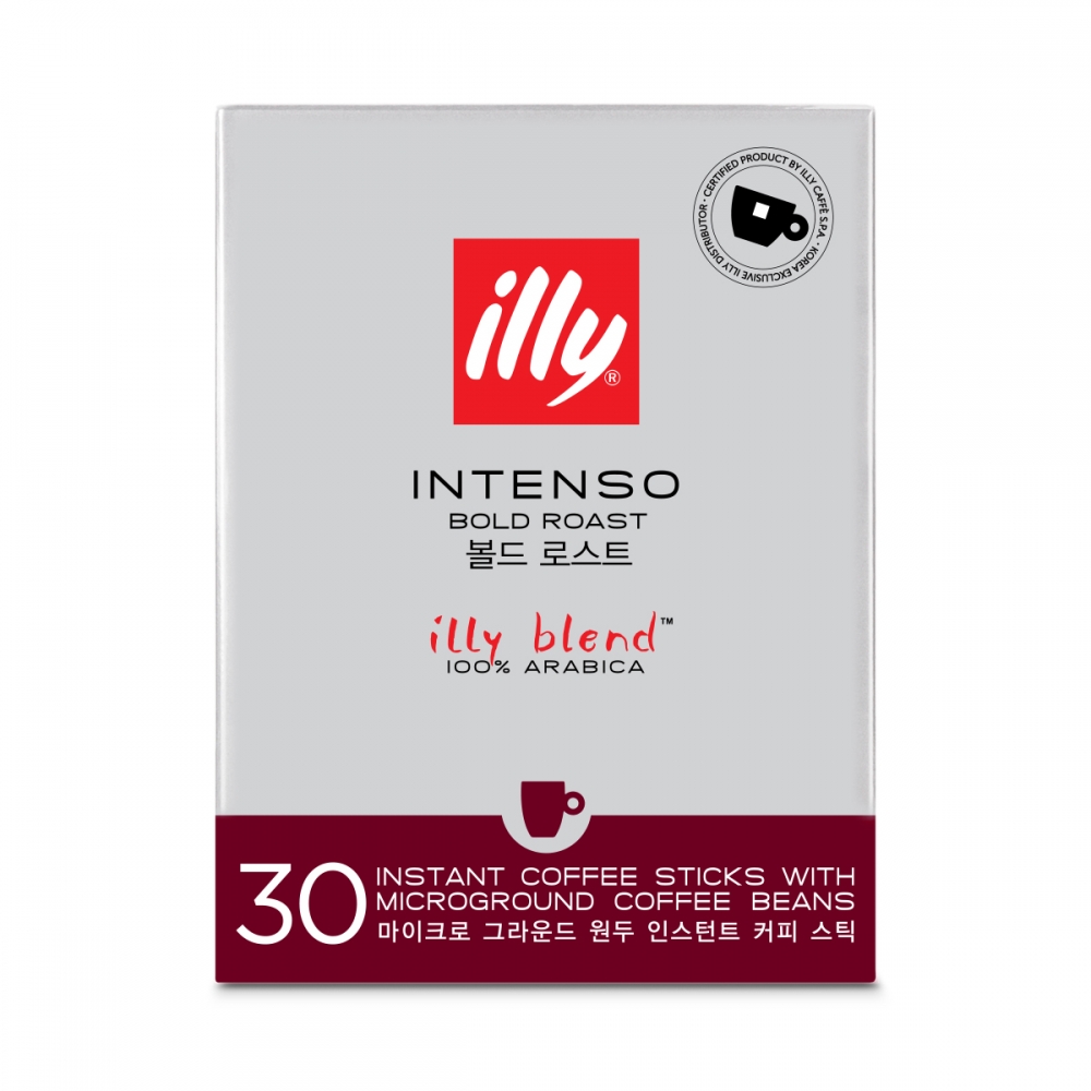 illy Intenso Instant Coffee Sticks Large Size illy Malaysia - 30 Sticks