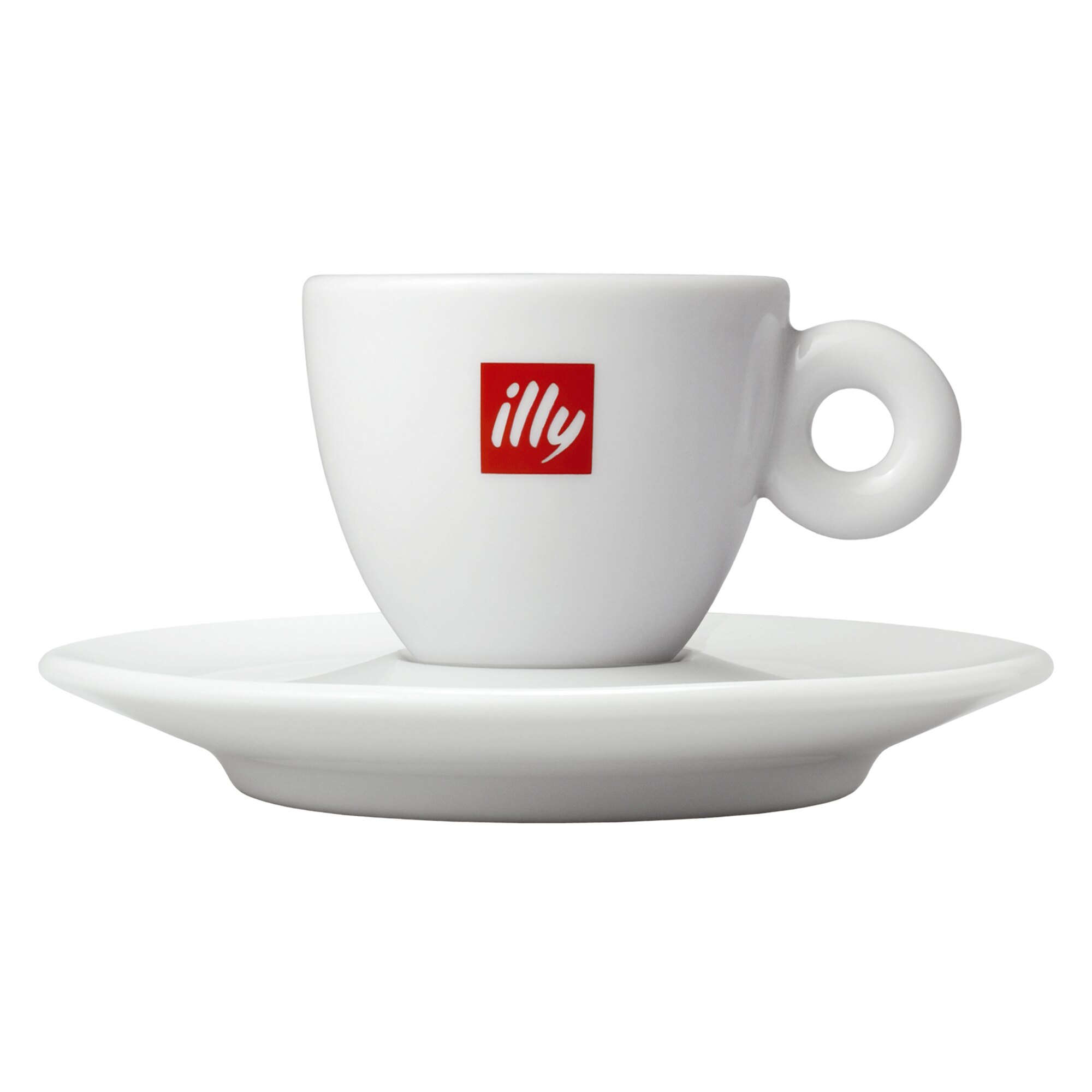 illy Logo Branded Ceramic Espresso Coffee Cup