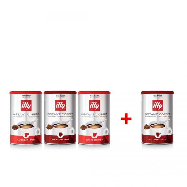 illy Malaysia Instant Coffee Cans -95g 3+1 Bundle offer
