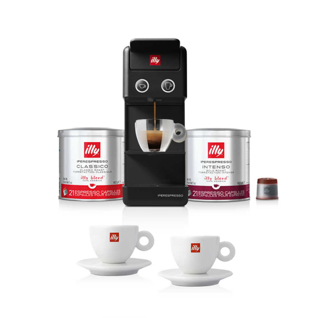 Illy Iperespresso Y3.3 – Machine à Café Capsules Compacte – Expresso & Café Long – Design Piero Lissoni