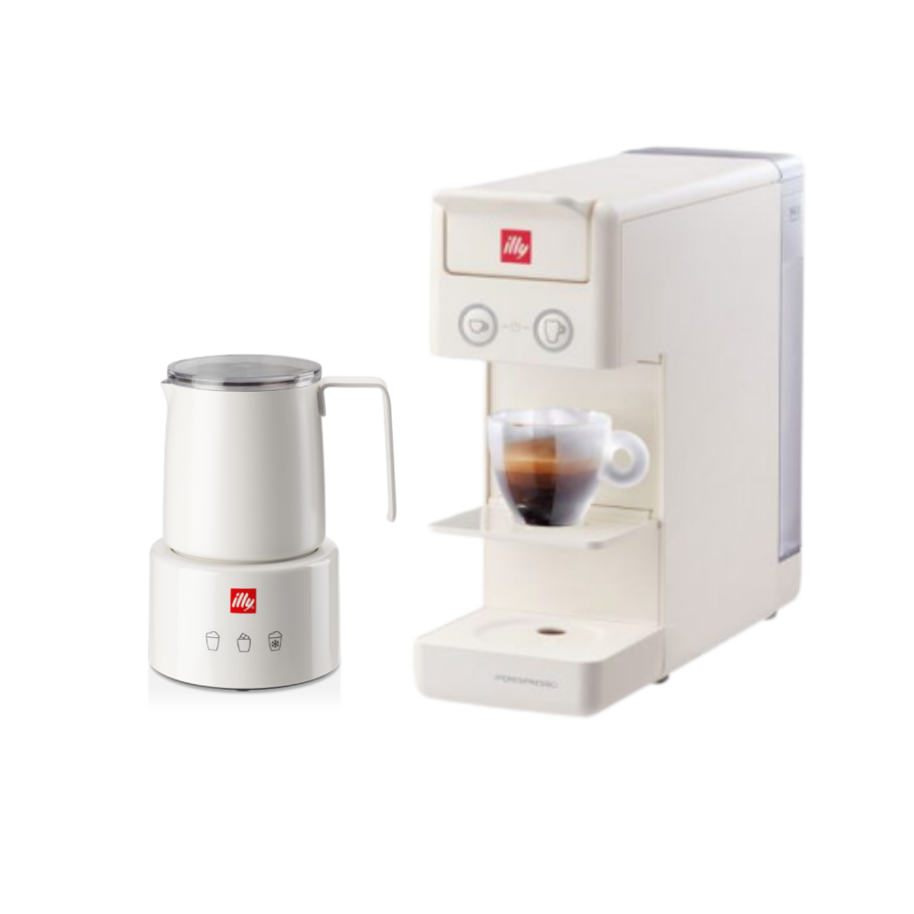 Milk Frother + Y3.3 White Set illy Malaysia