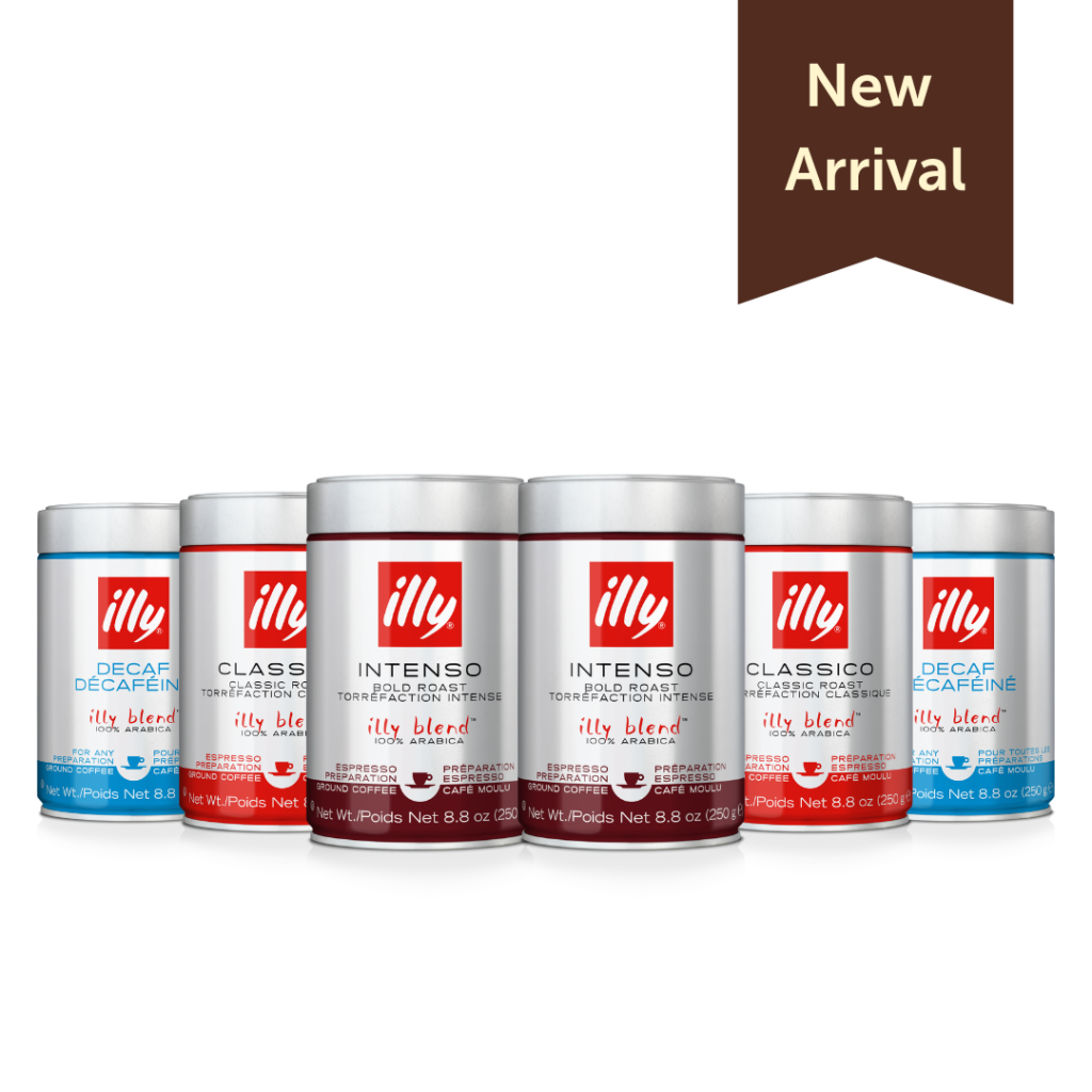 Set of 6 Ground Espresso Coffee 250g Can illy Malaysia