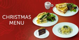 Christmas menu illy illy caffe food coffee chocolate toast desert pasta mushroom beef cranberry turkey ham praline cake
