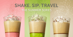 summer drink blended coffee pure arabica illy green tea grape fruit coconut coffee